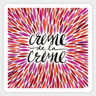 Pink Creme De Le Creme Sticker